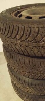 4ks zimní pneu (5-7mm) + plechy R15 5x100 195/65 R15 91T