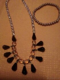 Náhrdelník a náramek Jablonecká bižuterie