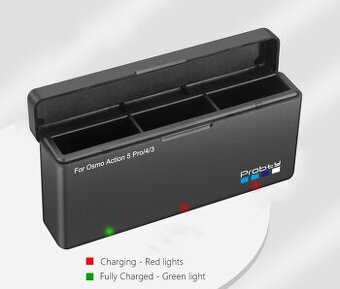 DJI Osmo Action 3/4/5 - 3v1 nabíjačka baterií,nova