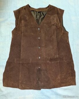Westernová vesta - pravá kůže