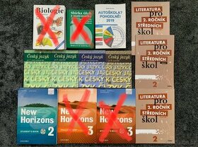 učebnice český jazyk, literatura, biologie, horizons