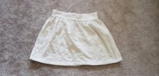 Dívčí bílá sukně vel. 140, zn. C&A, Džínová H&M, Khaki