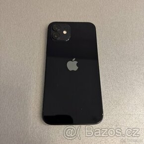 iPhone 12 128GB černý, pěkný stav, 12 měsíců záruka