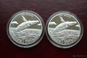 1 oz stříbrná mince Velryba World´s Wildlife 2020