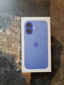 iPhone 16 128GB ultramarínová, nerozbalený, zár.24měsíců