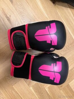 Boxerské rukavice Fighter - vel. 12 - růžová+černá