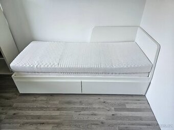 FLEKKE Rozkl. postel se 2 zás. a 2 matr.