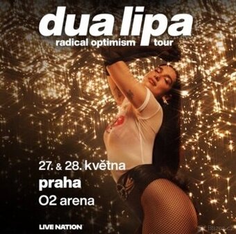 Lístky Dua Lipa klubové VIP patro 28.5.2025