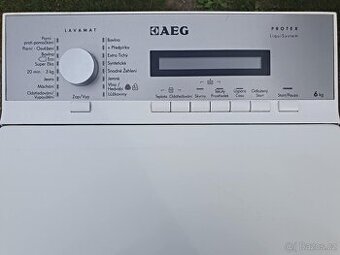 PRACKA AEG,HORNI PLNENI,6KG,DISPLEJ,VELMI ZACHOVALA