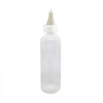 Láhev na mléko 0,5 l pro jehňata - úzký dudlík, silikon
