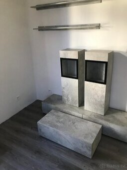 Obývací stěna - dekor beton