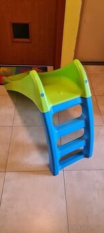 Venkovní skluzavka zelena modrá