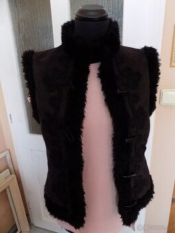 Semišová vesta/kazajka Reject vel.38