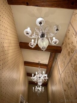 Celoskleněný šestiramenný lustr 3 ks v nabídce (NN06)