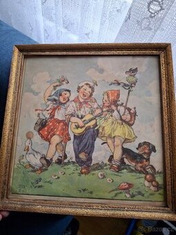 Marie Fischerová-Kvěchová, obrázek, reprodukce 1939