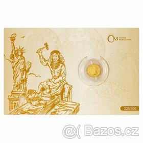 zlatá mince TOLAR 1/25 Oz, 2022, číslovaný, limit 500 ks