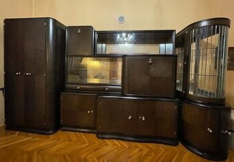 prodám černý elegantní nábytek z  masivu - jídelna