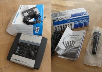 Firewire Zvukova karta + studiová sluchátka +mikrofon
