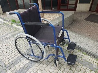 invalid. vozík PLNÁ kola, je skládací, na DOBÍRKU - 1