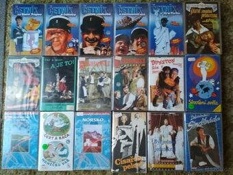 Originální VHS kazety - filmy, pohádky, dokumenty