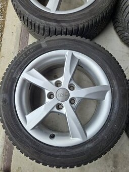 Alu 16 originál AUDI, pneu 205/55/16 zimní