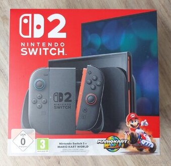 Nintendo Switch 2 + Mario Kart World - Nerozbalené, záruka