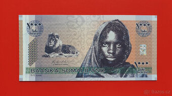 Bankovka SOMALILAND 1000 Shillings rok 2006 stav UNC PAMĚTNÍ - 1