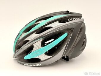Prodám použitou helmu Lazer Helium - Bianchi