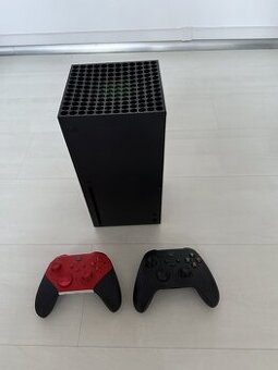 Xbox Series X 1 TB + 2 ovladače (černý Elite Series 2 & červ
