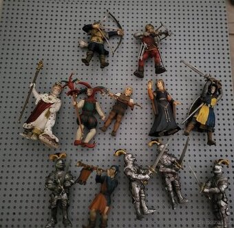 schleich rytíři pěšák a na koni drak katapul atd
