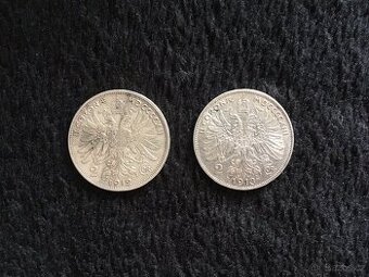 2 kusy 2 korun Rakousko Uhersko, ročníky 1912 a 1913