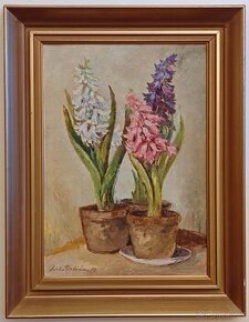 Hyacinty,  Jožka Florián. Akademický malíř, restaurátor 1927
