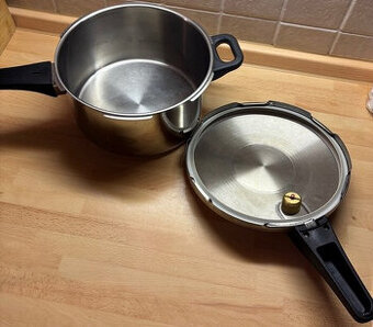 Tlakový hrnec 6 litrů, kvalitní nerez ocel, česká výroba