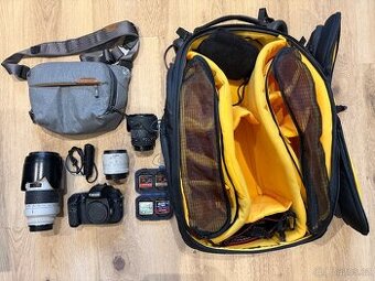 Canon EOS 7D + Canon EF 70-200 2,8 USM + extender Canon EF 2