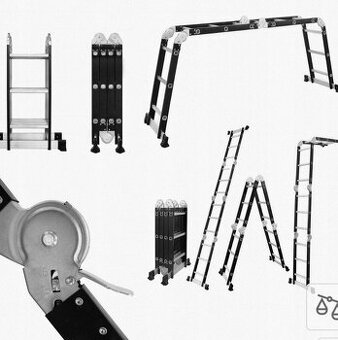 Univerzalni kloubovy rebrik s podlazkou 4v 1