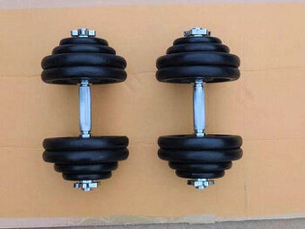 Nakládací činky 2x30kg za 3890,-