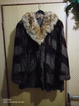 Kožich kožíšek dámský pravý 46-50 vel.