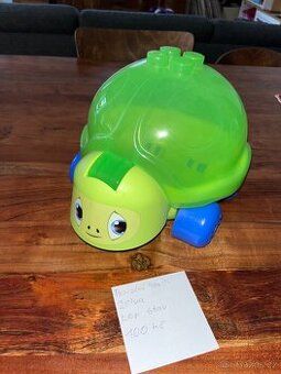 Krásný pojizdný box na hračky ve tvaru želvy