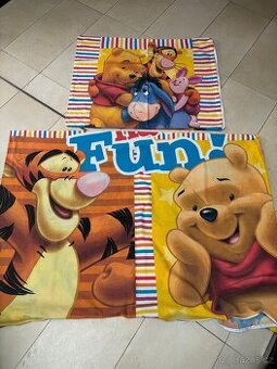 Dětské povlečení, Medvídek Pú, 140x200cm a 70x90cm