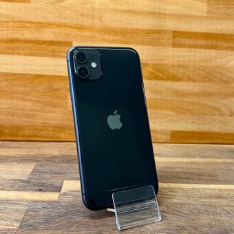 IPhone 11 128GB, černý, 100% baterie (rok záruka) - 1