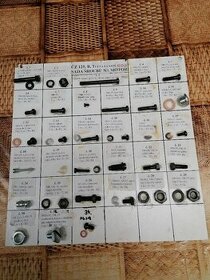 Sada šroubů na motor ČZ 125 B, T,