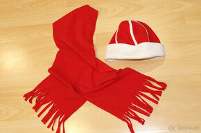 Dívčí set fleecová čepice se šálou, vel. 7-10 let