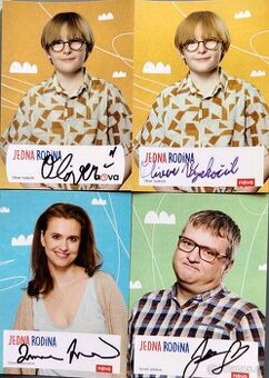 Prodám podpisové karty ze seriálu JEDNA RODINA