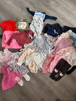 XXL BALÍK HOLČIČÍHO OBLEČENÍ 56–86 (100+ ks)