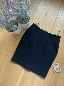 Černá pouzdrová sukně s pique vzorem Gant, vel. 40