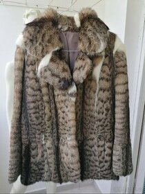 Dámský kabát z pravé kožešiny Rys - Lynx rufus BobCat
