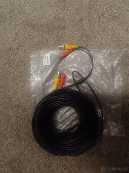 Prodám 50m anténní kabel BNC+DC 12V