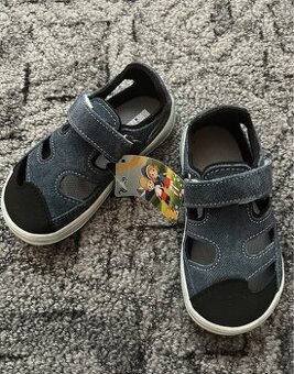 Barefoot dětské sandály Jonap - Modrá riflovina