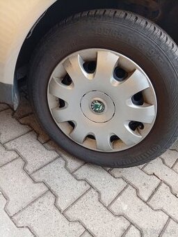 Prodám 5x112mm, obuté plechové kola s letníma pneu 195 65 15