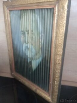 3D obraz státníků Stalin, Beneš, Masaryk